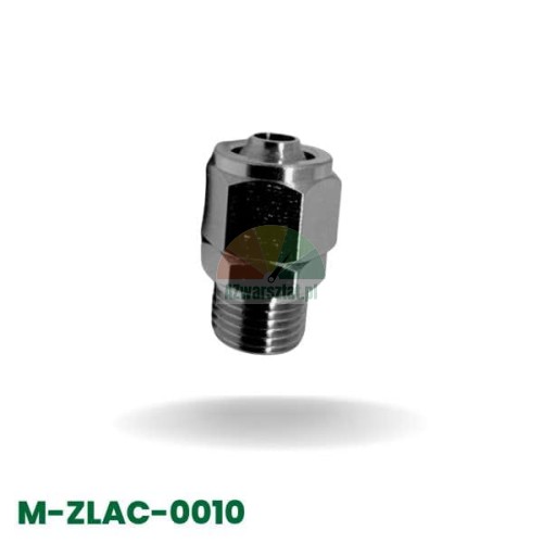 Přímý kovový konektor pro hadici 8mm se závitem 9,7mm, pro pneumatické nebo vodní systémy.
