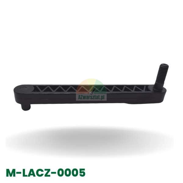 Spojka mechanismu pedálu, černá, zesílené rameno s závitovým čepem M-LACZ-0005.