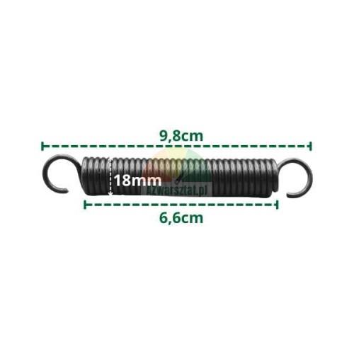 Pružina pro pneuservis, rozměry 9,8cm/1,8cm
