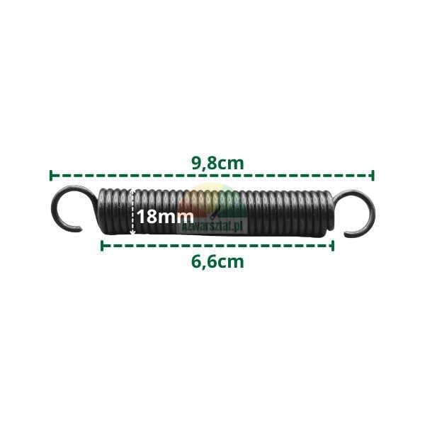 Pružina pro pneuservis, rozměry 9,8cm/1,8cm