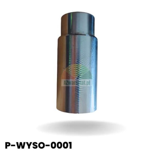 Kovové prodloužení nosné desky, výška 10 cm, průměr 50 mm, chromované.