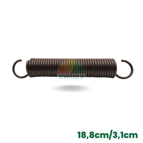 Tažná pružina pro zouvačku pneumatik, délka 18,8 cm, průměr 3,1 cm