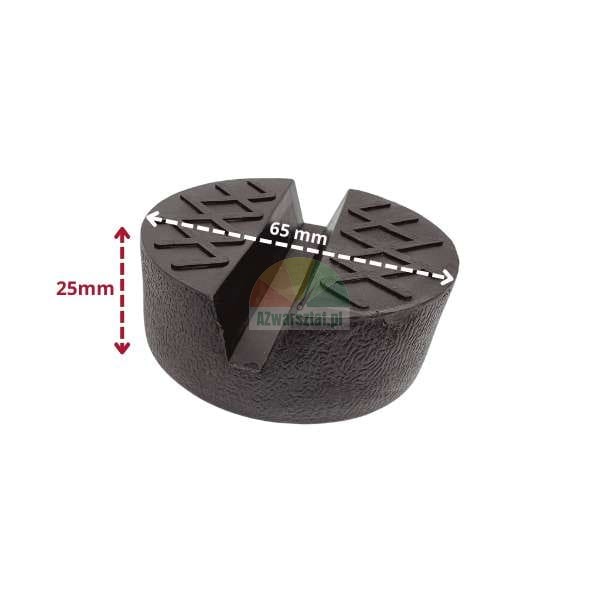 Gumová podložka pod hever o průměru 65 mm a výšce 25 mm