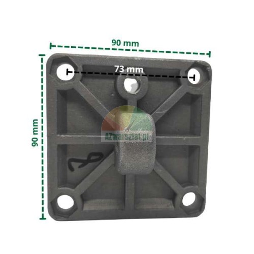 Montážní příruba pro pohon s okem 90x90 mm
