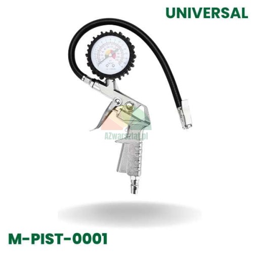 Univerzální hustilka pneu s manometrem a hadicí, model M-PIST-0001