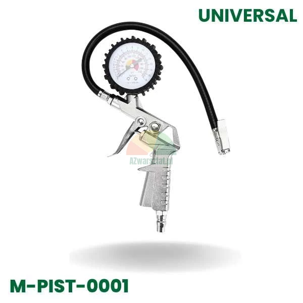 Univerzální hustilka pneu s manometrem a hadicí, model M-PIST-0001