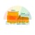 Oranzovy plastovy dil s rozmery: horni sirka 1,9 cm, bocni delka 2,3 cm, vysky 1,4 cm a 1,1 cm.