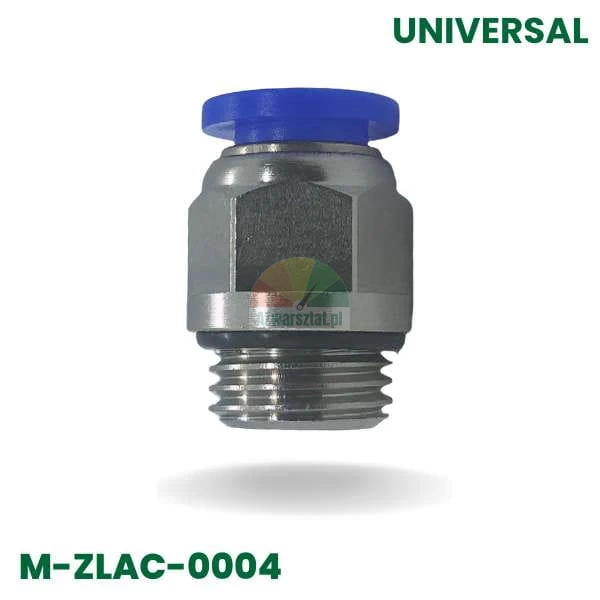 Pneumatická nástrčná spojka 8mm, závit 12,7mm (1/4 palce) M-ZLAC-0004