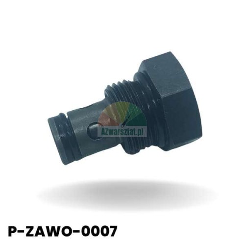Černý kovový zpětný ventil se závitem 20mm a těsněním, kód produktu P-ZAWO-0007