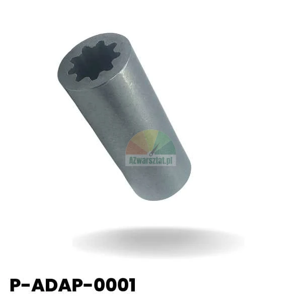 Kovový adaptér motoru (spojka) s vnitřním ozubením, model P-ADAP-0001.