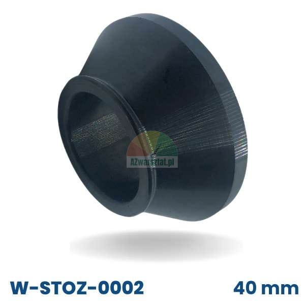 Černý vyvažovací kužel 40mm, rozsah 5,2cm - 8cm, druhý nejmenší, model W-STOZ-0002.