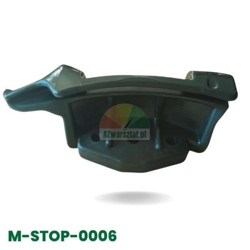 Černá montážní patka z plastu pro zouvačku pneumatik, model M-STOP-0006.