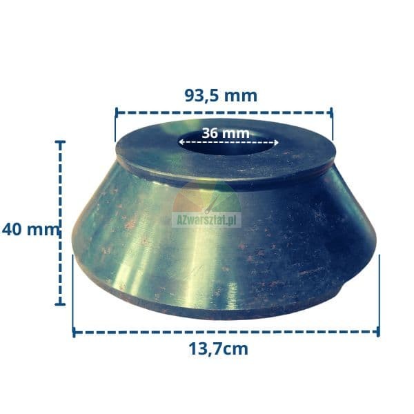 Středící kužel 36mm největší (9,3cm - 13,7cm)