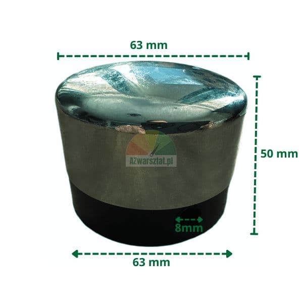 Vertikální a horizontální hřibový pohon Typ B s průměrem 63 mm a výškou 50 mm
