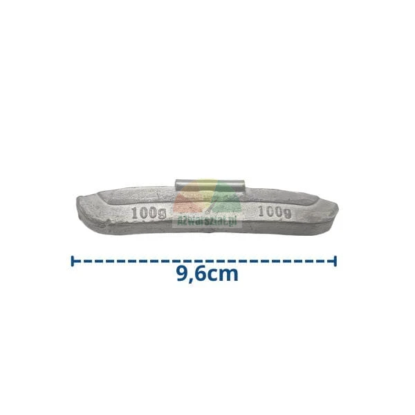 Naklepávací závaží 100g pro vyvažování kol, délka 9,6cm