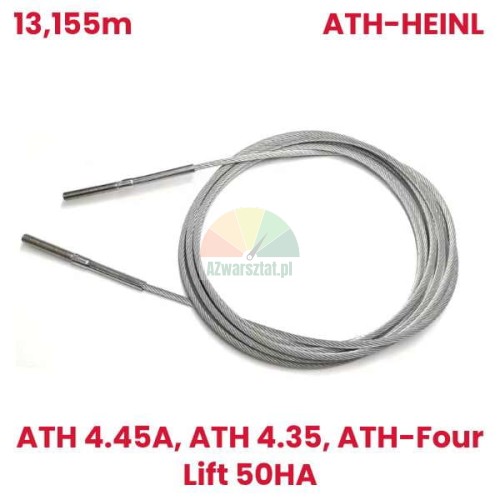 Náhrada ATH-Heinl: Ocelové lano 13,155 mm pro čtyřsloupový zvedák ATH 4.55A / ATH-Four Lift 50HA.
