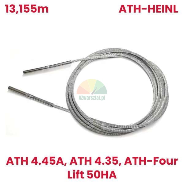 Náhrada ATH-Heinl: Ocelové lano 13,155 mm pro čtyřsloupový zvedák ATH 4.55A / ATH-Four Lift 50HA.