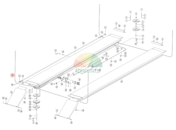 Ocelové lano 13,155 mm pro čtyřsloupový zvedák ATH 4.55A a ATH-Four Lift 50HA