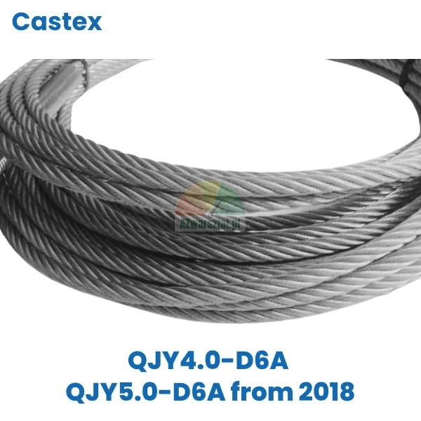 Ocelové lano pro zvedák Castex QJY4.0-D6A a QJY5.0-D6A od roku 2018