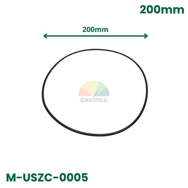 Černé těsnění o-kroužek o průměru 200mm, model M-USZC-0005