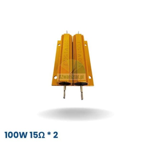 Sada dvou zlatých 100W 15 Ohm brzdných rezistorů pro vyvažovačku kol