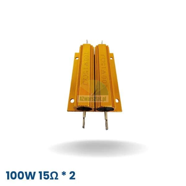 Sada dvou zlatých 100W 15 Ohm brzdných rezistorů pro vyvažovačku kol