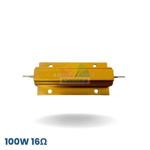 Brzdný odpor pro vyvažovačku 100W 16 Ohm ve zlatém hliníkovém pouzdře