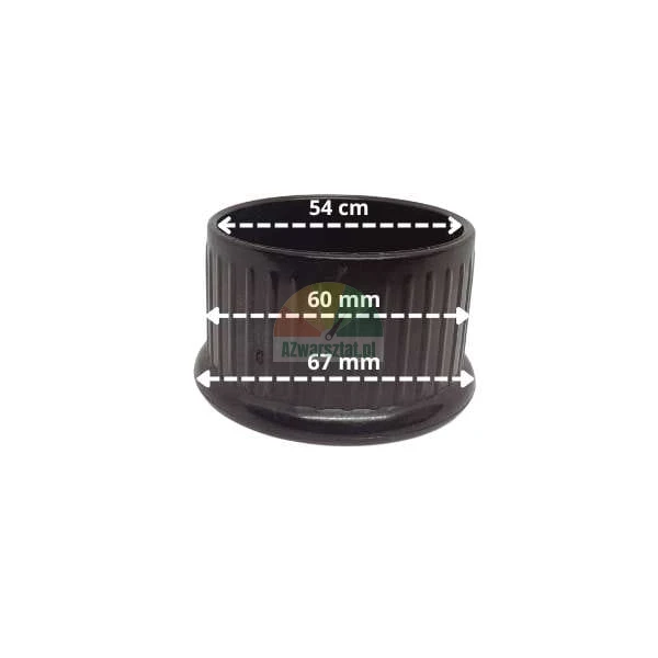Plastový držák pro šestihrannou tyč 36mm s rozměry