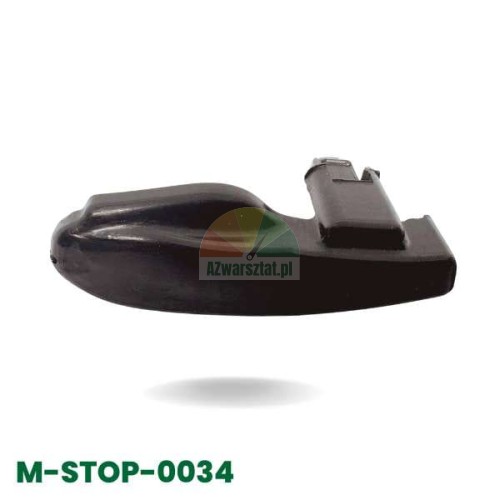 Černá krytka montážní patky typ S, model M-STOP-0034.