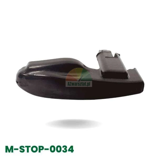 Černá krytka montážní patky typ S, model M-STOP-0034.
