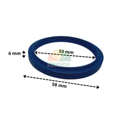 Těsnění hydraulického válce 50x58x6 mm modré