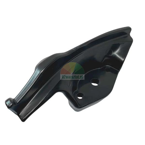 Černý plastový vodící plech řetězu pro motorovou pilu.