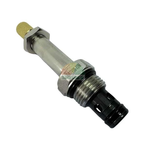 Hydraulický vestavný ventil DASV08-22M s ručním ovládáním, závitem a O-kroužky.