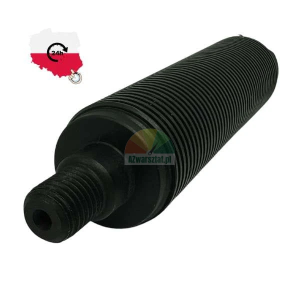 Černý žebrovaný tlumič sacího filtru pro kompresor se závitovým připojením