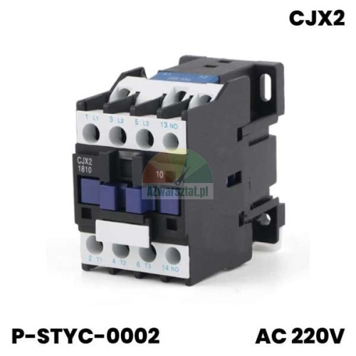 Stykač motoru CJX2-1810 220V AC pro ovládání elektrických motorů.