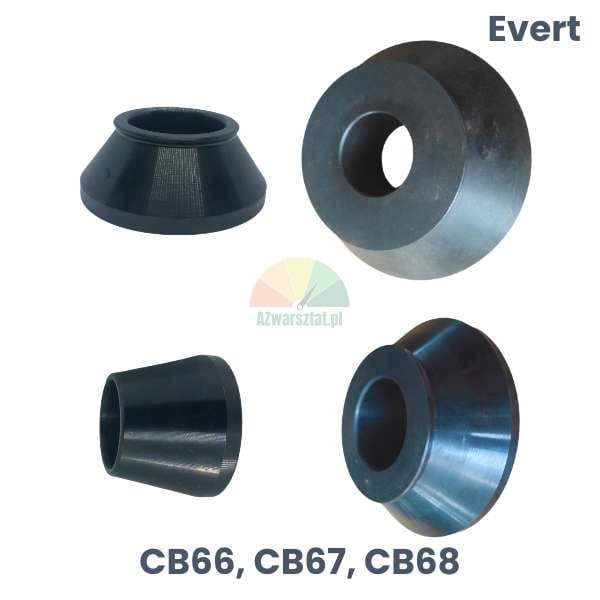 Sada čtyř středicích kuželů pro vyvažovačku kol Evert CB66 CB67 CB68 o průměru hřídele 40mm.