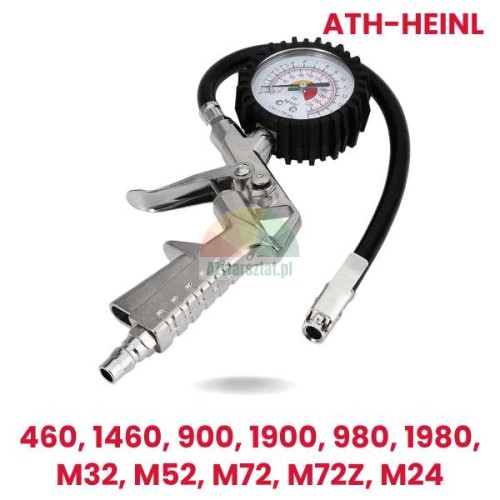 Náhradní pistole na huštění pneumatik ATH-Heinl s manometrem pro modely 460, 1460, 900, 1900, 980, 1980, M32, M52, M72, M72Z, M24