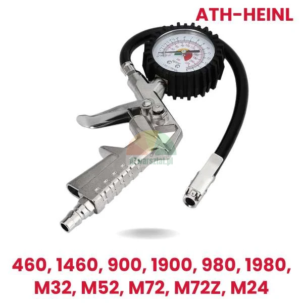 Náhradní pistole na huštění pneumatik ATH-Heinl s manometrem pro modely 460, 1460, 900, 1900, 980, 1980, M32, M52, M72, M72Z, M24