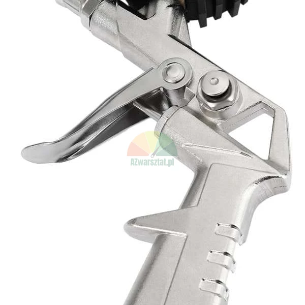 Pneuhustič s manometrem - detailní pohled na spoušťový mechanismus
