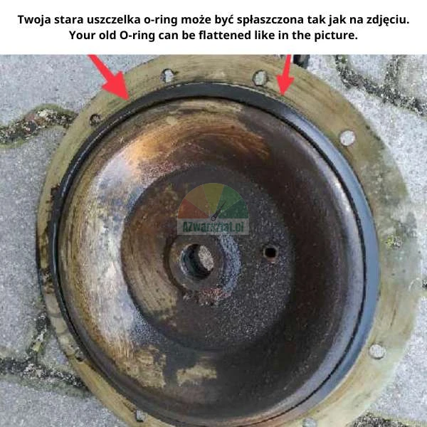 Opotřebovaný těsnicí o-kroužek pístu odrážeče ATH-Heinl.