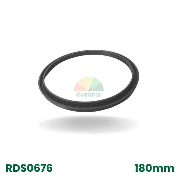 Černé gumové těsnění 180mm, model RDS0676.