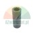Kovové drážkované pouzdro s vnitřním hvězdicovým profilem na bílém pozadí.