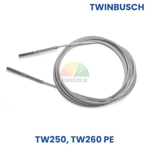 9,33m ocelové lano pro zvedák Twin Busch TW250 a TW260 PE