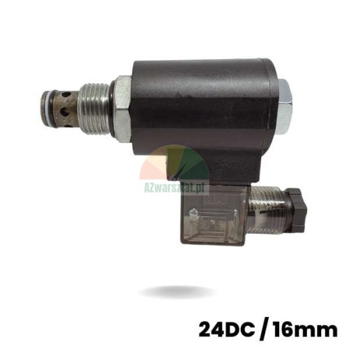 Elektromagnetická cívka s vypouštěcím ventilem 16mm 24V DC pro hydrauliku