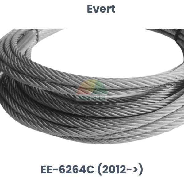 Náhradní ocelové lano pro zvedák Evert EE-6264C (vyrobeno po roce 2012).