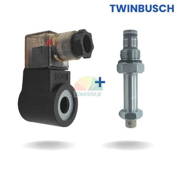 Náhrada Twin Busch: 24V DC elektromagnetická cívka a spouštěcí ventil pro autozvedák.