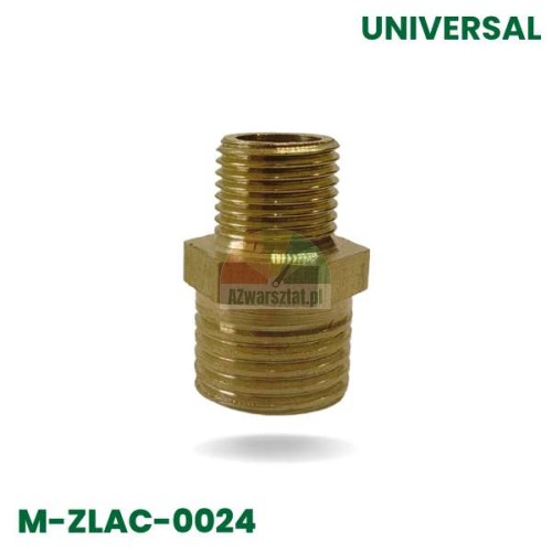 Mosazná závitová spojka 12,7mm/9,7mm se šestihrannou konstrukcí model M-ZLAC-0024