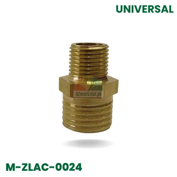 Mosazná závitová spojka 12,7mm/9,7mm se šestihrannou konstrukcí model M-ZLAC-0024