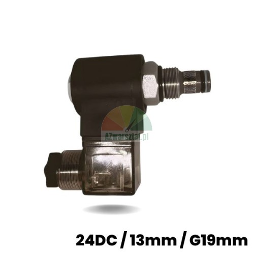 Spouštěcí ventil (závit 19mm) s magnetickou cívkou 24V DC a dříkem 13mm