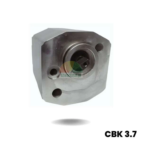 Hydraulické zubové čerpadlo model CBK 3.7 pohled zepředu na hřídel a montážní otvory